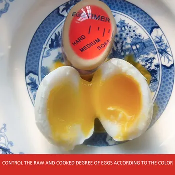 1 stk Æg Perfekt Farve for at Ændre Timer-Lækker Blød Hårdkogte Æg Køkken, Øko-Venlige Harpiks Æg Timer Rød Timer Værktøjer
