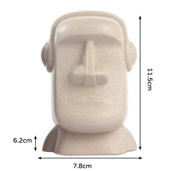 1 Stykke 40hz-20khz Kvalitet Moai Sten Portræt Bluetooth-kompatibel Højttaler 11.5 x 6.2x7.8cm