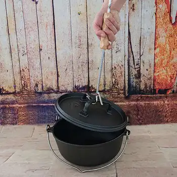 1 Stykke Låg Griber Dobbelt Kroge Hot Pot Pan-Kedel Grabber Indehaveren 36x11x5.8cm