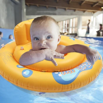 1 Stykke Runde Sommer kids baby Flyde, Svømme pool 2 cirkler Hule Svømme Sæde Ring Tegnefilm Float swimmingpool
