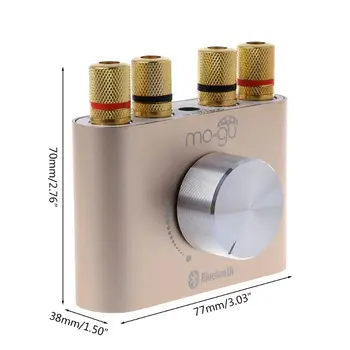 1 sæt 50 W+50 W-Black Bluetooth 4.0 Mini Digitale Hjem Forstærker Stereo HiFi Amp Uden Strøm Adapter H054
