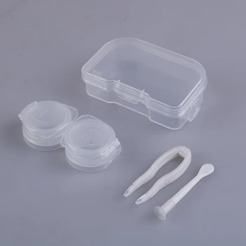 1 sæt Praktiske Usynlige Briller Box Holder Container Tilfælde Suge Opbevaring Eyecare Kit Eye Care Plast Organizer
