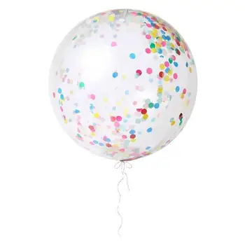 1 sæt Store 36inch Klar Latex Balloner Guld Sølv Stjerne Konfetti Bryllup Fødselsdag Dekoration heliumballon Favoriserer Gaver