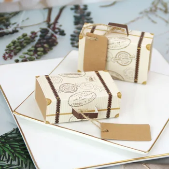 10/20pc Kraftpapir Mini Kuffert Candy Box Gaver Max Baby Shower, Fødselsdag Part Forsyninger Rejse Bryllup Part Favoriserer for Gæsterne