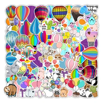 10/50 Stk/masse Varm Luft Ballon Cartoon Animal Pet Søde Klistermærke Til Sag Decals Skateboard Vogn Børn Bagage Bærbar Hjelm