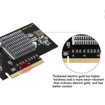 10 Gigabit-netværkskort, PCIE for 82599 Server Optiske Fiber Desktop PCI-E X8 LAN-Adapter SFP 10Gbit netkort