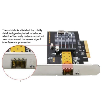 10 Gigabit-netværkskort, PCIE for 82599 Server Optiske Fiber Desktop PCI-E X8 LAN-Adapter SFP 10Gbit netkort
