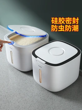 10 KG Køkken Samling Nano Spand Insekt-Fugt-Bevis Forseglet Ris Cylinder Grain hundefoder Husstand Opbevaring Ris Box