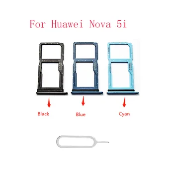 10/Pc ' Reservedele Til Huawei Nova 5i Sim-Kortet Magasin Holder Slot Adapter, Med Kort, Pin-kode