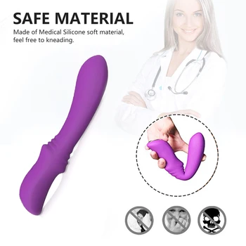 10 Speed G Spot Dildo Vibrator Silikone, Vandtæt Klitoris Stimulator skeden Massageapparat AV Stick sex legetøj til Kvinder Håndsex