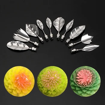 10 stk Budding Dyse +1 Sprøjte Af 3D-Jelly Blomst Kage Jello Gelatine Art Af Rusland Dyse Kage Udsmykning DIY Værktøjer