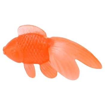 10 Stk/Meget Blød Gummi Guld Fisk, Baby Badekar Legetøj Små Plastik Simulering Små Guldfisk Vand Toy Sjove Børn Badestrand Legetøj
