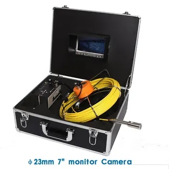10 Tommer Skærm, 23mm HD-Kamera Hoved Rør, Kloak Afløb Inspektion System Kit Med DVR Optagelse Funktion
