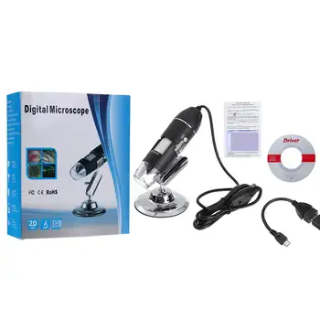 1000X/1600X 2MP 1080P 8 LED Digital Mikroskop Type-C/Mikro-USB-Forstørrelse Elektroniske Stereo USB Endoskop Til PC