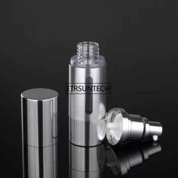 100pcs 15 ml 30 ml Guld Sølv Genopfyldning Airless Vakuum Pumpe Flasker for at Rejse Lotion, Creme, Flydende Foundation, Toiletartikler