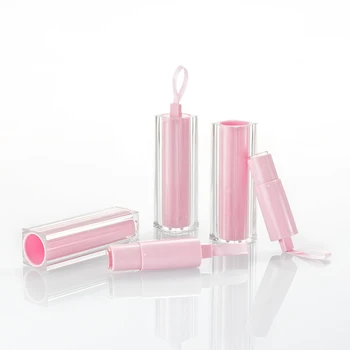 100pcs Høj kvalitet plast sort/pink tom lip balm rør container, square DIY Hjemmelavet Lip Stick Skønhed Container
