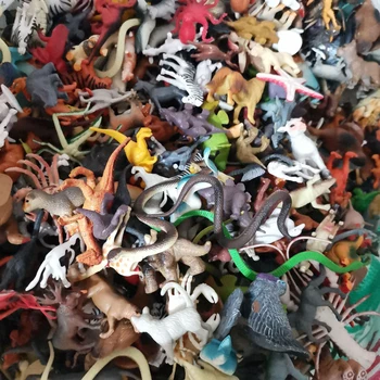 100pcs/meget Realistisk 3D Animalske Figur Dinosaur Fisk, Fugl Slange Insekter, Harpiks Model Toy Collectible Gave til børn, Dreng, Pige, Voksen