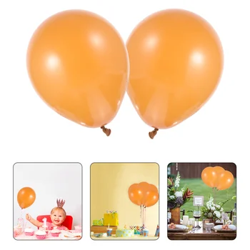 100pcs Part Dekorative Balloner Retro Tan Brun Latex Balloner festartikler