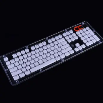 104 Taster Layout Lav Profil Tasterne er Fastsat for Mekanisk Tastatur er Baggrundsbelyst Crystal Edge Design Cherry MX
