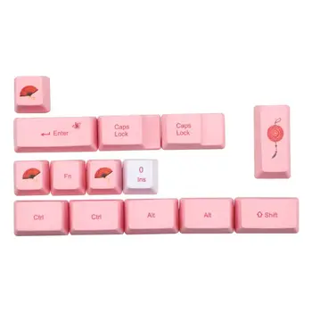 108+14 Nøgler OEM PBT-Tasterne Komplet Sæt Mekaniske Tastatur Tasterne PBT-Dye-Sublimation Cherry Blossom Magpie BridgeKeycaps