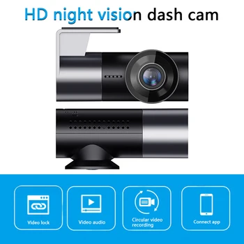 1080P HD-Bil DVR Bil WiFi Dash Cam 170 Vidvinkel FOV Skjulte Auto Bil Video-Optager Bil Dashcam 360 Graders Rotation Videokamera