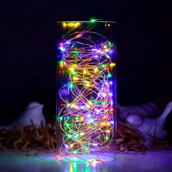 10M 100LEDs Fe String Lys USB-8-Tilstand Indendørs Garland Indretning LED Lys, juletræ bryllupsfest feriebolig Dekoration