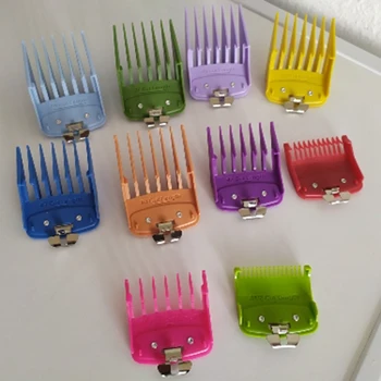 10Pcs for WAHL Farverige Guide Kam Flere Størrelser Metal Begrænset Kamme Hair Clipper Skærende Værktøj
