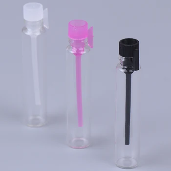 10stk 2 ml Bærbare Farverige Glas Genopfyldning Parfume Flaske Med Forstøver Tom Kosmetiske Beholdere Med Sprøjte Til Rejser