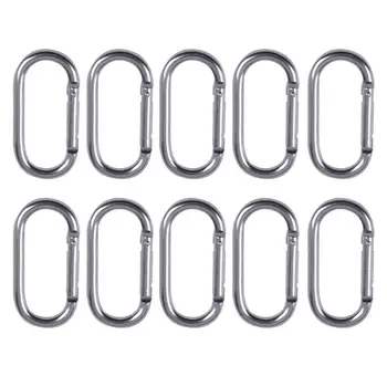 10stk Aluminium Karabinhage D - Key Chain Clip karabinhage Karabinhage
