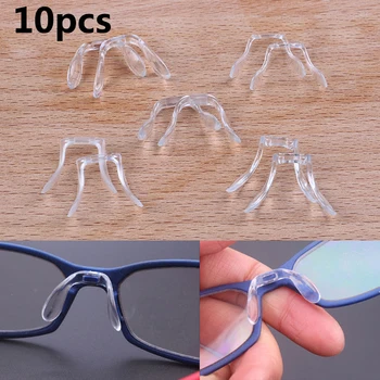 10stk Briller Næse Puder Selvklæbende Silikone Næse Puder, Non-slip Hvid Tynd Nosepads For Briller Briller Solbriller