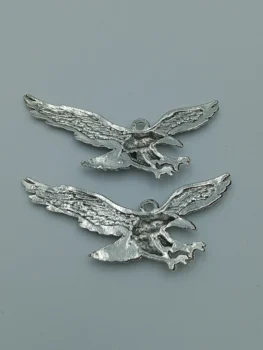 10stk Eagles charms vedhæng 28x50mm antik sølv smykke tilbehør, smykker at gøre håndværk base materiale