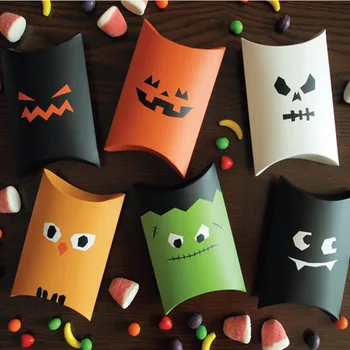 10stk Halloween gaveæske slik pude max kreative gave emballage karton ghost max gaveæske sjove Halloween