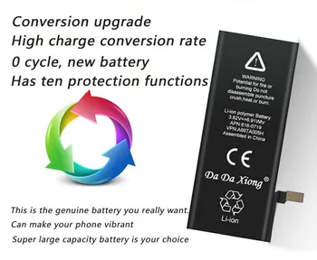 10stk/masse DHL Reelle Kapacitet USA Protection board 1821mAh Batteri til iPhone 8 Superior-Kvalitet udskiftning reparation af dele Batteri
