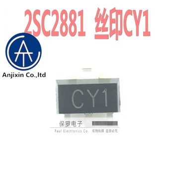 10stk orginal ny transistor 2SC2881 silketryk CY1 SOT-89 NPN 120V/0,8 A real lager
