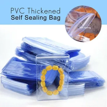 10stk plastikposer Reclosable PVC Fortykket Selv Forsegling Taske Hjem Opbevaring af Fødevarer Taske Køkken Pakke Taske Klar Pose Plastik Poser