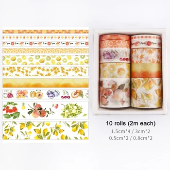 10stk/Set Dekorative Kawaii Washi Tape Sæt Japansk Papir Klistermærker Japansk Papirvarer Scrapbooking Levering