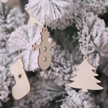 10STK Sne Stjerne Santa Claus Støvler Klokker, juletræ Hængende Træ Ornamenter Part Nye År Julepynt til Hjemmet