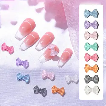 10stk/Taske Manicure Tilbehør Vand Krusning Nyhed Fladskærms 3D Rhinestone Nail Art Dekorationer til Negle Salon