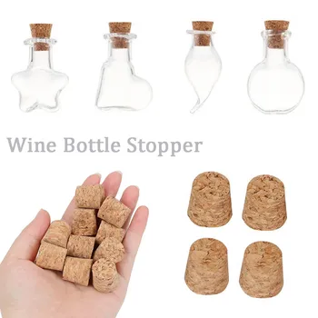 10stk Træ-Wine Bottle Tilspidset korkprop Barware Køkken Tilbehør Vin Kork Bar Værktøjer