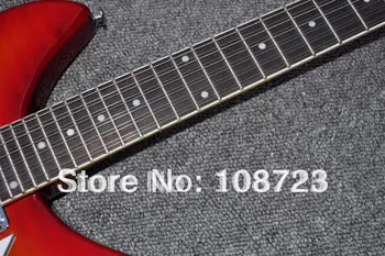 12 String Semi Hollow Cherry Burst 330 El-Guitar Med Flamme Ahorn Top Gratis fragt