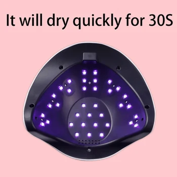 120 W High Power Nail Dryer Hurtig Helbredelse Hastighed Gel Negle Lampe LED-UV-Lamper Til at Kurere Alle Former for Gel Auto-Sensing Lampe Til Negle