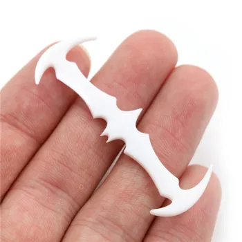 12PCs Børn Bat Form Elastiske Snørebånd Elastisk Plast Ingen Tie silikone Silikone Sko Kniplinger fodpleje Værktøjer Hvid Sort Grå