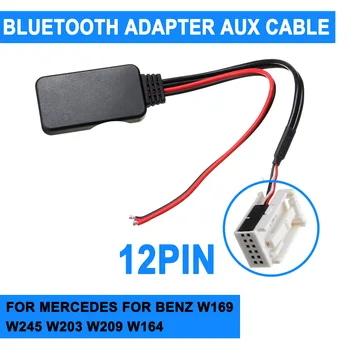 12Pin For Benz W169 W245 W203 W209 W164 Bil bluetooth-Adapter til Trådløs Radio Stereo Aux Kabel For Mercedes til iPhone Til iPad
