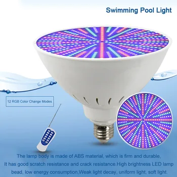 12V ABS Universal Dam Romantisk Vandtæt Home Decor Udskiftning Party Gave Pool Lys Udendørs Have, Farverig LED