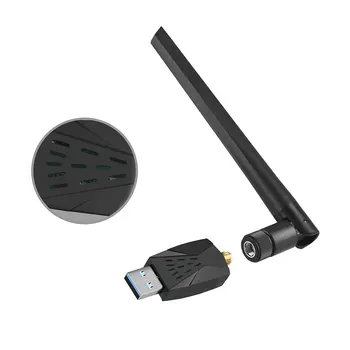 1300Mbps Trådløse netværkskort Dongle 2,4 GHz 5,8 GHz WiFi Ekstern Modtager Adapter med USB 3.0-Interface Dele Netværk