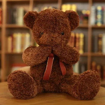 130cm Store Bamse genert knus bjørn udstoppet dukke Med magnet plys legetøj i fuld størrelse høj kvalitet fødselsdag gave til børn veninder