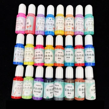 13MC 24 Farver Epoxy Harpiks Pigment Flydende Farvestof, Gennemsigtig Farve, Farvestof DIY Smykker