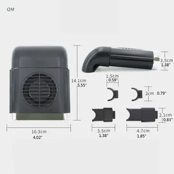 13MF Bil Tilbage Sæde til Mini-USB-Fan Sammenklappelig Silent Fan Tre Grade Vind Hastighed Justerbar Bil Køligere Luft Ventilator