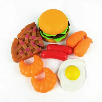 13pcs køkken legetøj Simulering Mad Omelet Croissant Stegte Rejer Spille Legetøj Hus For Børn 2020