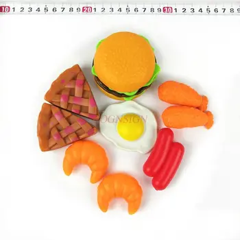 13pcs køkken legetøj Simulering Mad Omelet Croissant Stegte Rejer Spille Legetøj Hus For Børn 2020
